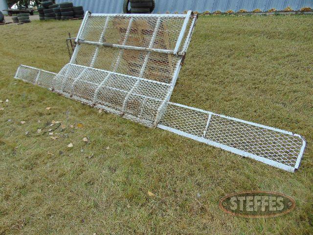Silage gate for truck box, front & side extensions